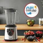 Batidora Moulinex PerfectMix+ LM871D10 de 1200 W, color negro y metal. - Imagen 3