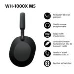 Auriculares inalámbricos con cancelación de ruido Sony WH1000XM5 negros - Imagen 5