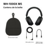 Auriculares inalámbricos con cancelación de ruido Sony WH1000XM5 negros - Imagen 6