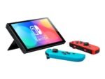 Nintendo Switch (modelo OLED) con mandos Joy-Con azul neón/rojo neón. - Imagen 3