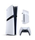 Consola Sony PS5 Pro (blanca y negra) + Unidad de disco Blu-ray 4K Ultra HD extraíble para PS5 Slim y PS5 Pro