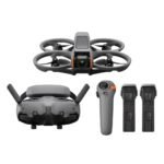 Paquete de dron DJI Avata 2 + estabilizador RC Motion 3 + auriculares Google 3 + 3 baterías