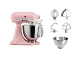 Batidora de pie KitchenAid 5KSM175PSEDR de 300 W, color rosa.