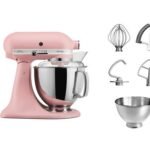Batidora de pie KitchenAid 5KSM175PSEDR de 300 W, color rosa.
